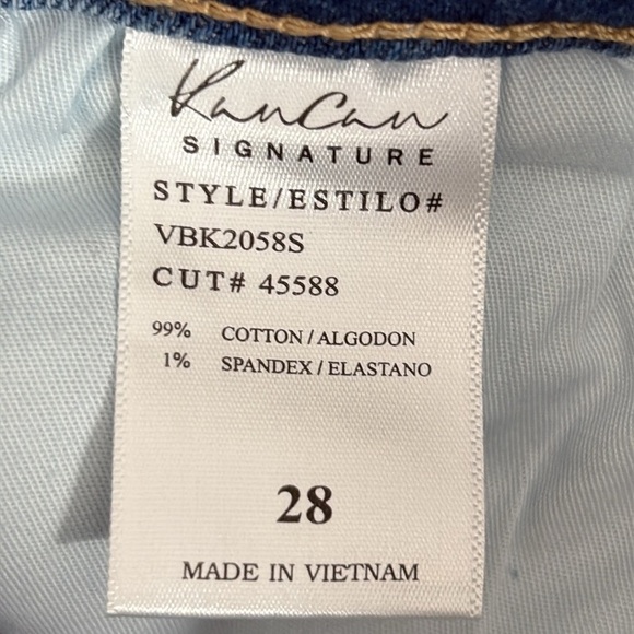 KanCan Signature High Rise Classic Skinny Distressed Jeans - NWOT- Size 28S - Picture 7 of 8